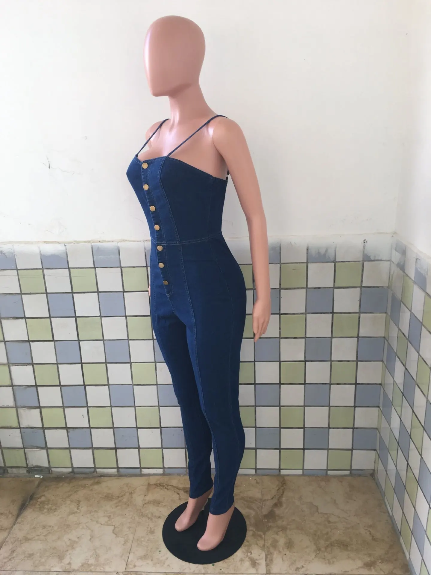 Women's Jumpsuit 2023 Summer New Casual Products Fashion Tube Top Ladies Fit Denim Jumpsuit Streetwear Clothing