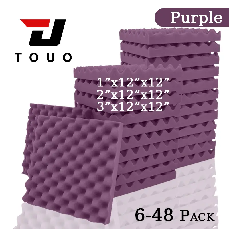 TOUO Acoustic Foam Fireproof Soundproofing Sponge 6/12/24/48 Pcs Egg Crate Soundproof Foam Studio Home Sound-absorbing - Image 11