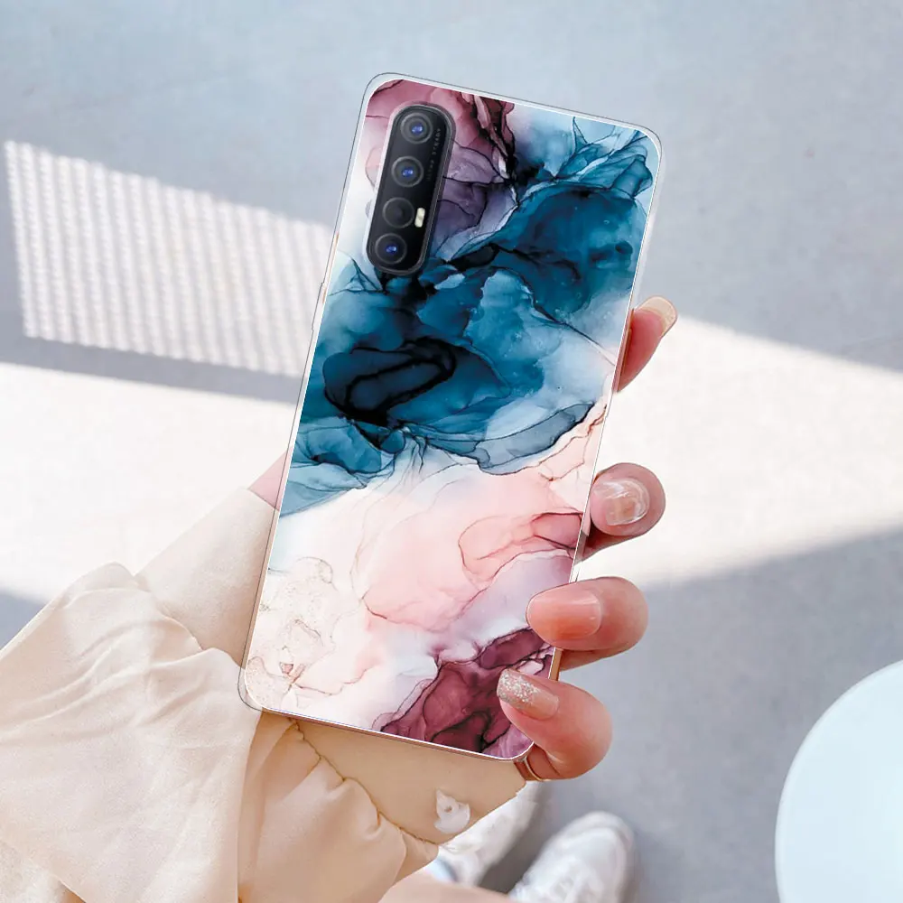 For Oppo Find X2 Lite Case Marble Print Silicone Soft TPU Phone Cover for OPPO  Find