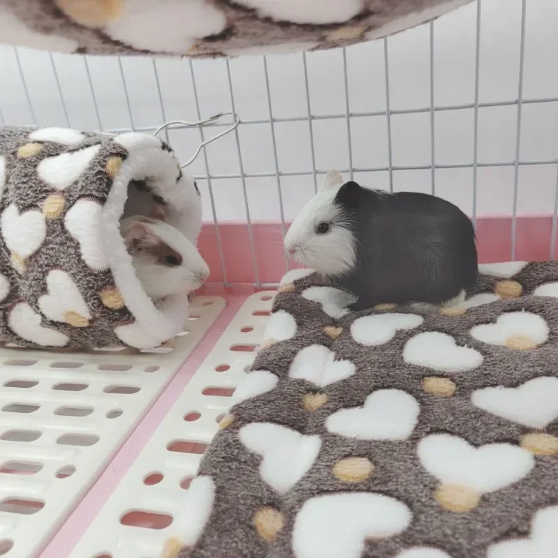 Pet channel nest hamster warm channel Flower Branch mouse sugar glider mink guinea pig guinea pig ultra-soft plush tunnel nest