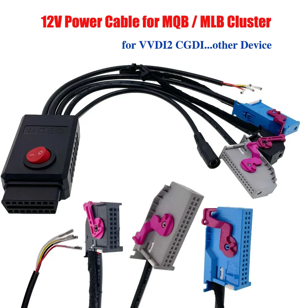 MQB Cluster 12V Power Cable 4th ID48 Key Program Cable 5th MLB Cluster Cable MQB NEC35XX Cable MQB48 Instrument Cable fit VVDI2