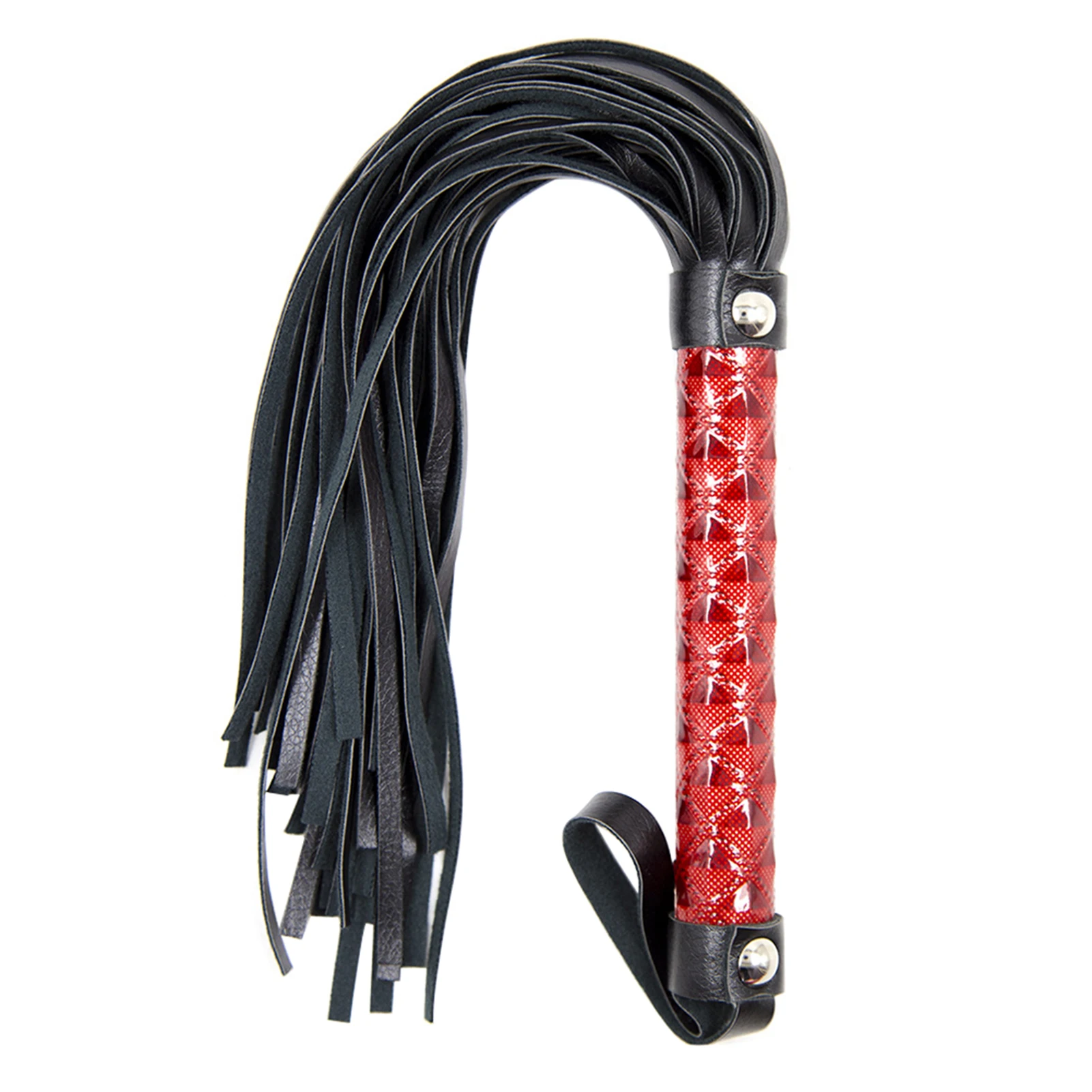 

Braided PU Leather Horse Riding Whip Stage Performance Practical Wear Resistant Training Racing Portable Non Slip Outdoor Sports