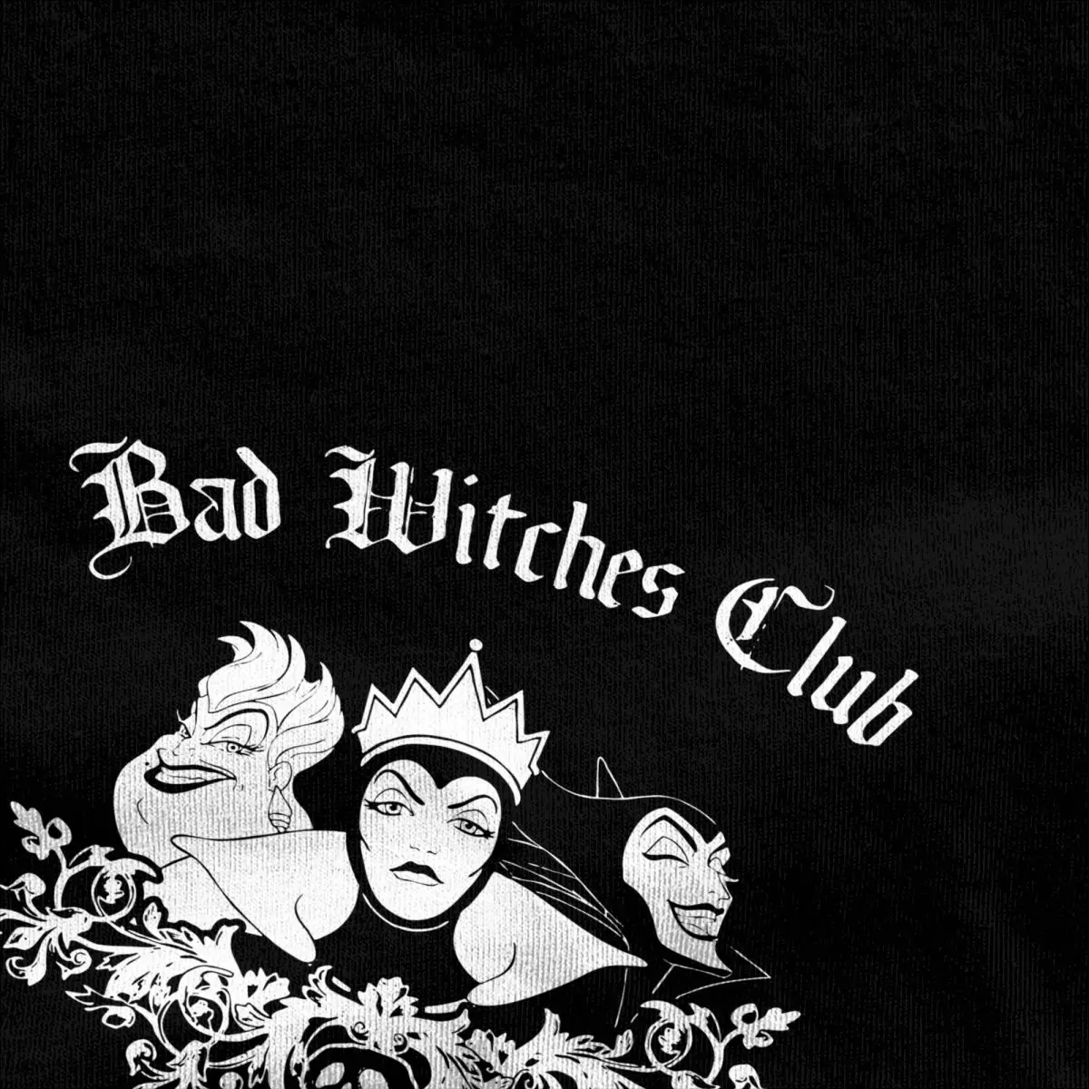 Villains Men Women T Shirt Bad Witches Club Group Fashion Tee Shirt Short Sleeve Round Neck T-Shirts Cotton Unique Clothes