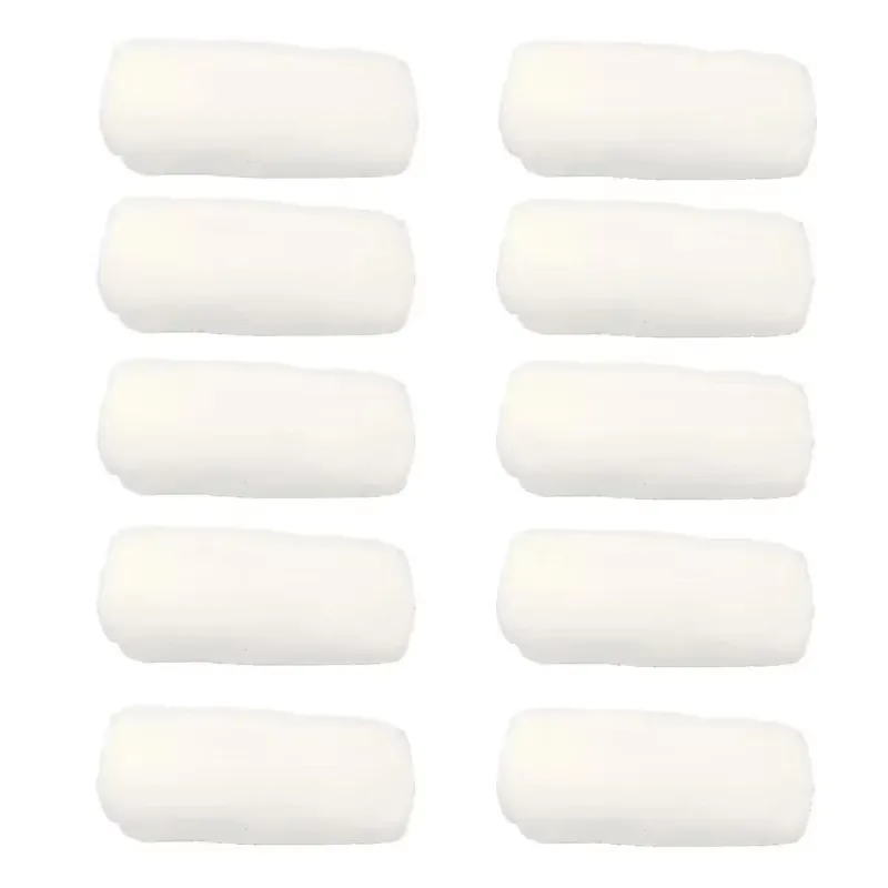 White Microfiber Face Towels Set 4