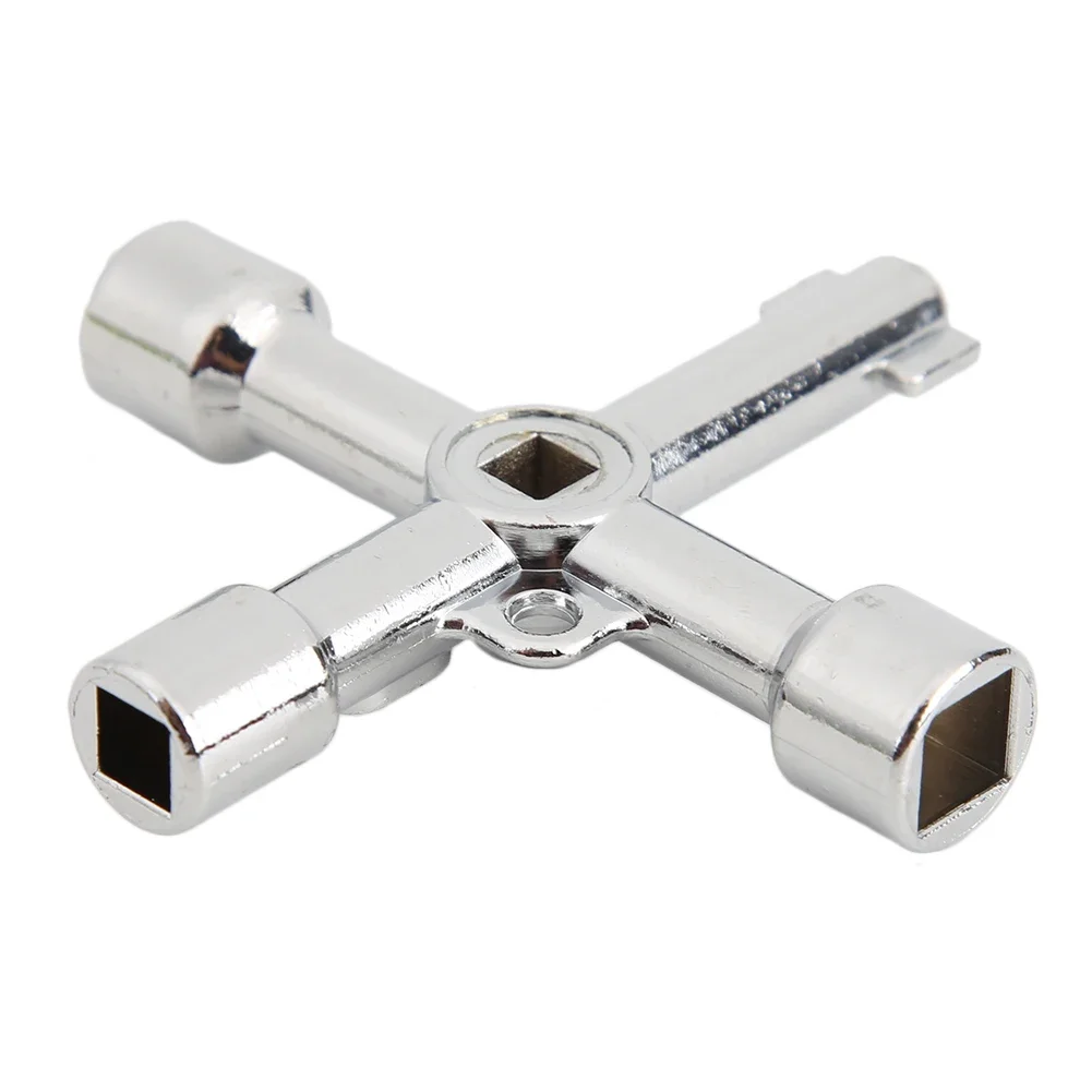 

Wrench Triangle Plumber Key Cabinet Valve Switch Square Cabinet Wrench Spanner Universal Panel Elevator Cross Lock Keys