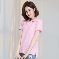 Summer Polo Shirts Korean Style Women Cool Ice Silk Short Sleeve Shirt Breathable Quick Dry Casual Golf Shirts Pullover Tee Tops - Image 4