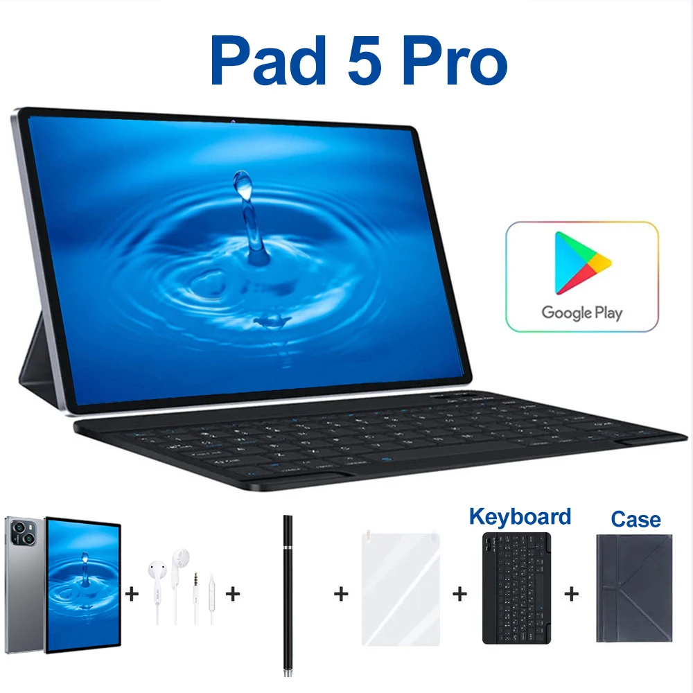 2023 Tablet Android Pad 5 Pro 10.1Inch HD 16G +512GB Global Tablette 5G
