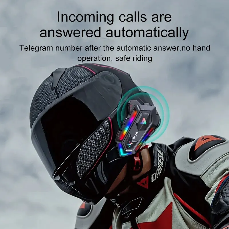 Y20 Motorcycle Bluetooth Helmet Headset