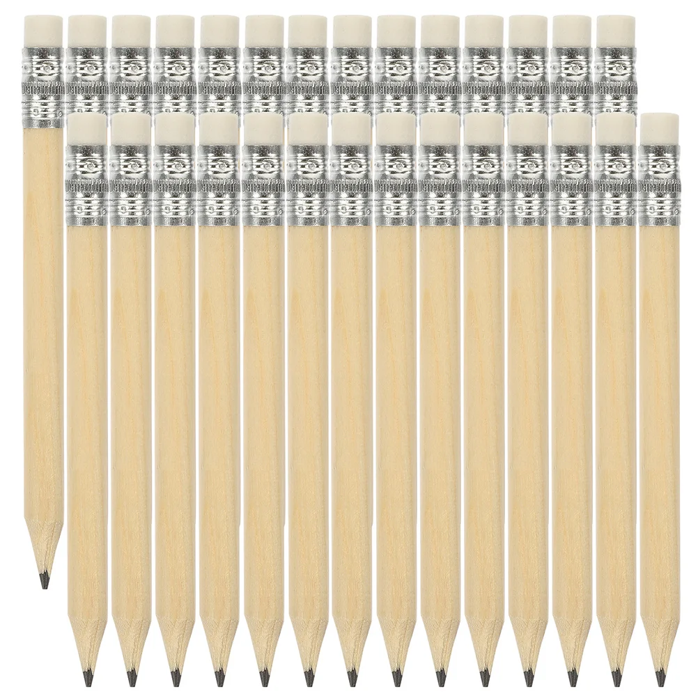 Short 10cm Golf Pencils with Eraser 6