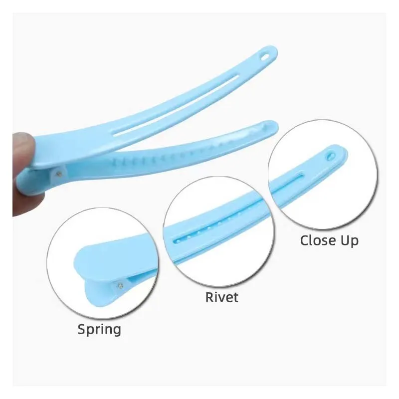 Hair Clips 12 PCS Set Duckbill Clip Makeup Artist Barber Shop