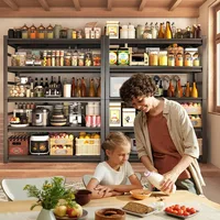 72" H 36" W All-Metal Garage Shelving Unit and Storage-Easy Assembly Shelves 5-Tier Rack|Heavy-Duty Adjustable Shelf 1