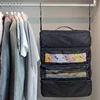 1pcs Travel Clothes Storage Bag, Multi-Layer Wardrobe Organizer with Hanging Hook Large Capacity Foldable Luggage Organizer 1