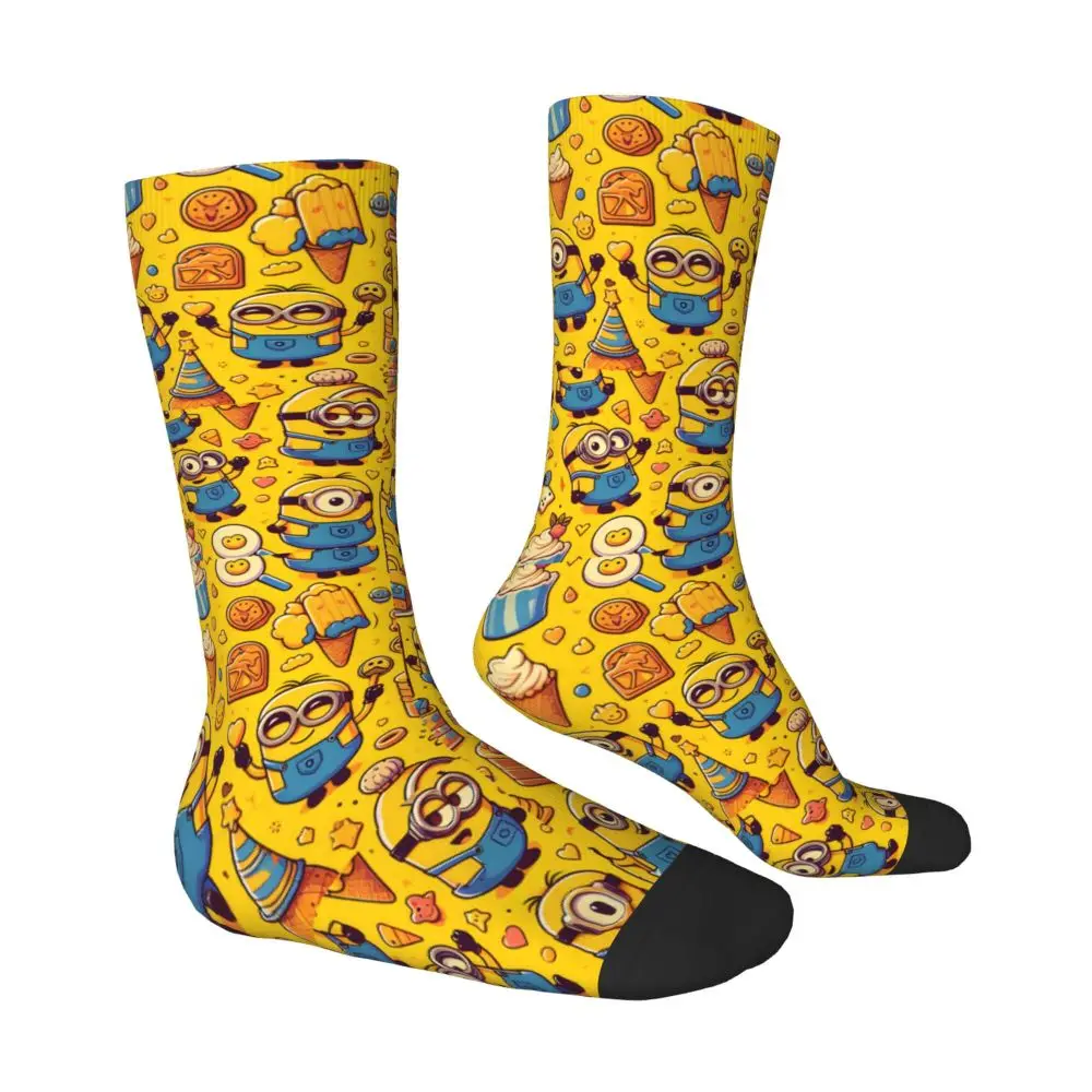 Custom Cool Print M- Minions Cartoon Socks for Women Men Stretchy Summer Autumn Winter M- Minions Bananas Crew Socks 163 S13eb94d04c3544d6bd5ad32c2d9fc3c1V