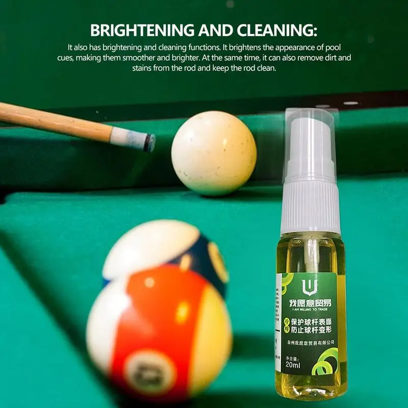 Pool Cue Oil Billiard Ball Rod Oil Cool Texture Billiards Club Cleaner Restores Polishes Shines Removes Dirt Dust Nourishes Wood billiard shaft billiard bridge stick billiard cue tip billiard cue rack billiard cue case