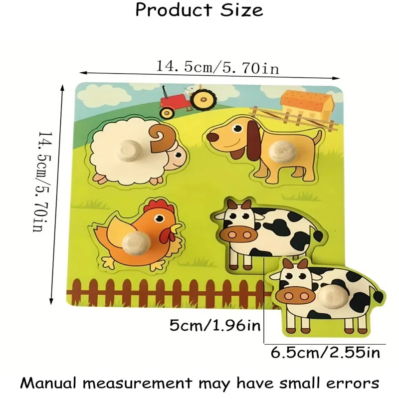 Baby Montessori Puzzles Wooden Toys for Children 1 2 3 Years Educational Learning Kids Games Child Birthday Gifts 5