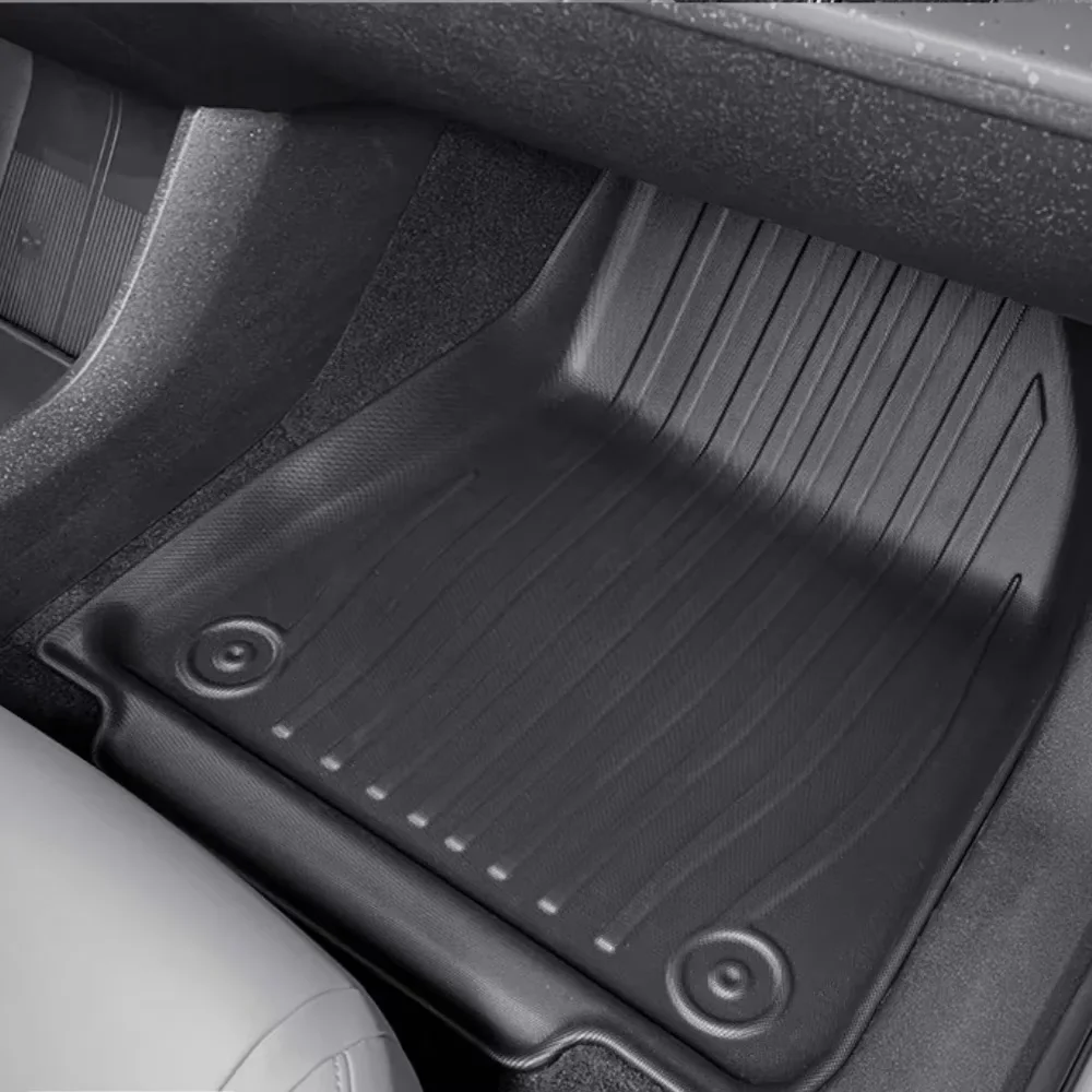 Volvo EX30 2024 2025 왼쪽 및 오른쪽 핸드 드라이브 TPE 바닥 매트 트렁크 매트, 전천후 방수 카고 라이너 등받이 보호대