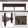 Wood Console Table Sofa Table with Two Storage Drawers and Bottom Shelf for Living Room, Entryway, Easy Assembly 5