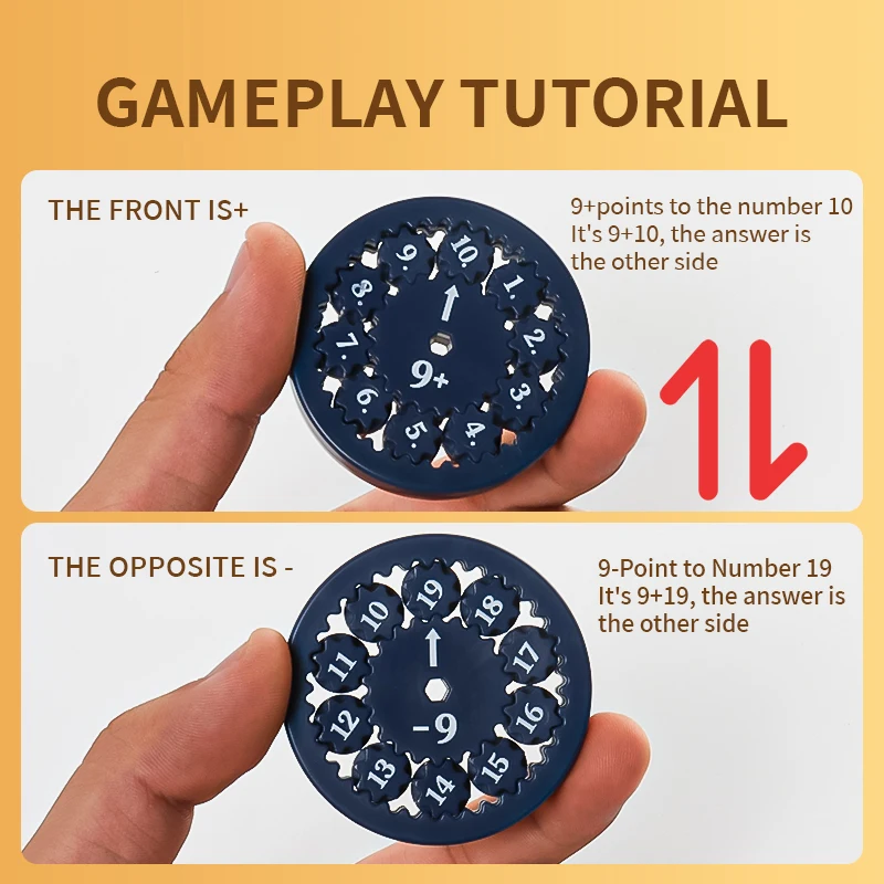 Math Fidget Spinners Educational Rotating Toys for Children to Learn Arithmetic Fingertip Gyroscope Education Tool Student Gifts 5