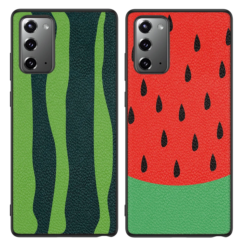 삼성 갤럭시 뒷면 가죽 케이스, 2018 수박 인쇄, A35, A40, A41, A42, A50S, A51, A52S, A53, A70S, A71, A72, A73, 5G, A80, A90, A9S 