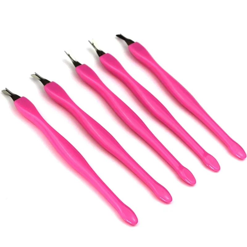 Stainless Steel Nail Cuticle Pusher Art Fork Manicure Tool 1PC nail art pusher manicure tools nail manicure tools manicure pedicure tools cuticle pusher dead skin remover