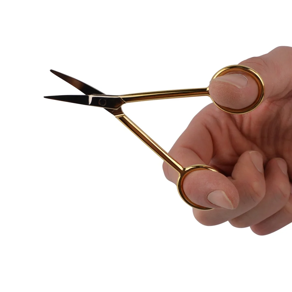 Durable Stainless Steel Stork Scissors Set Gold