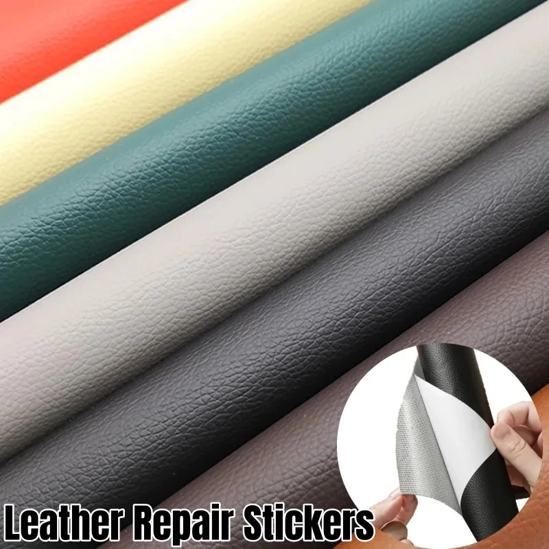 

100x137CM Self Adhesive PU Leather Fabric Patch Car Seat Sofa Repairing Patches Stick-On Leather PU Fabrics Stickers Patches
