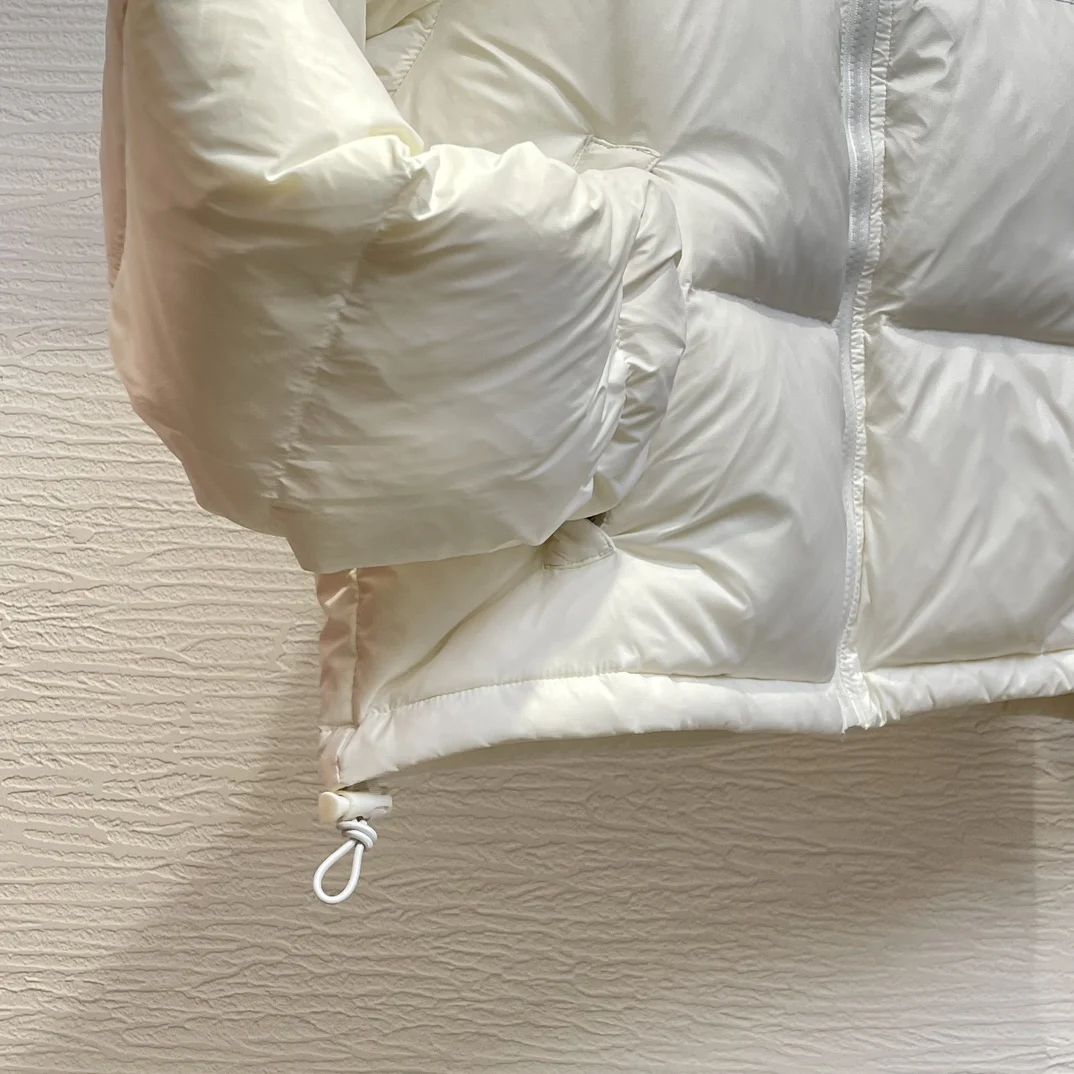 Red Black White Long Sleeve Down Jacket