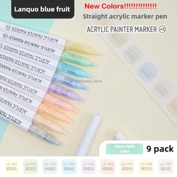 Vibrant Liquid Acrylic Brush Paint Pens for Creative Art & Crafting (Light Colors)
