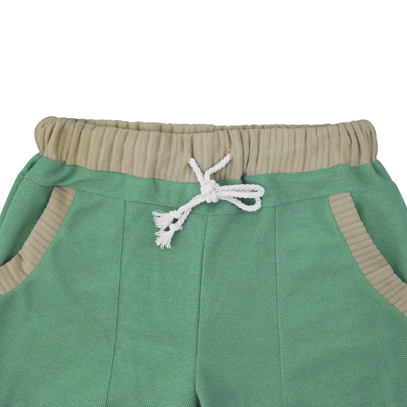 Description Picture 4 of itemMen's casual pants, men's loose and long autumn sports loose ankle drawstring, personalized color matching knitted pants