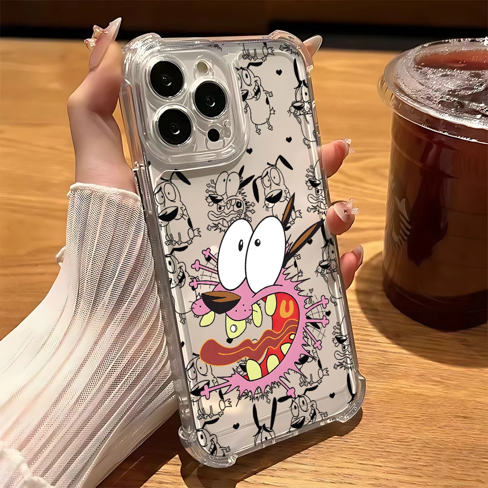 Cartoon Courage the Cowardly Dog Phone Case - Fun and Protective Design