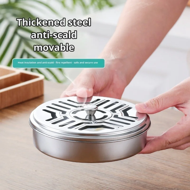 Stainless Steel Mosquito Coil Tray Tray Stainless Steel Skeleton Household Thermal Insulation