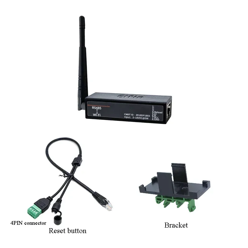 

Сервер Elfin-EW11 с последовательным портом RS485 на WiFi, поддержка TCP/IP Telnet, Modbus, TCP протокол, IOT преобразователь передачи данных