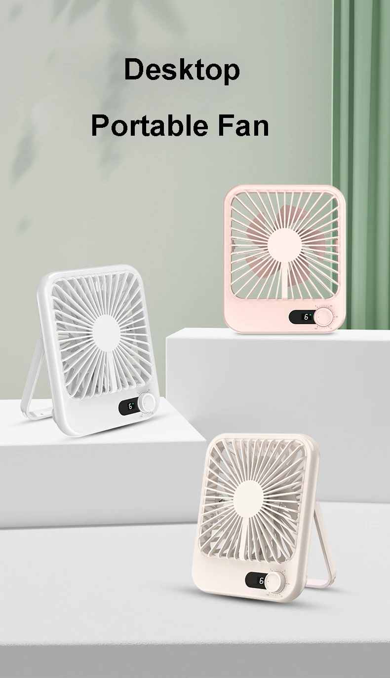 Square Portable Fan Portable Air Conditioners Fans for Room Camping Electric Rechargeable Mini Conditioning Large Hand Home