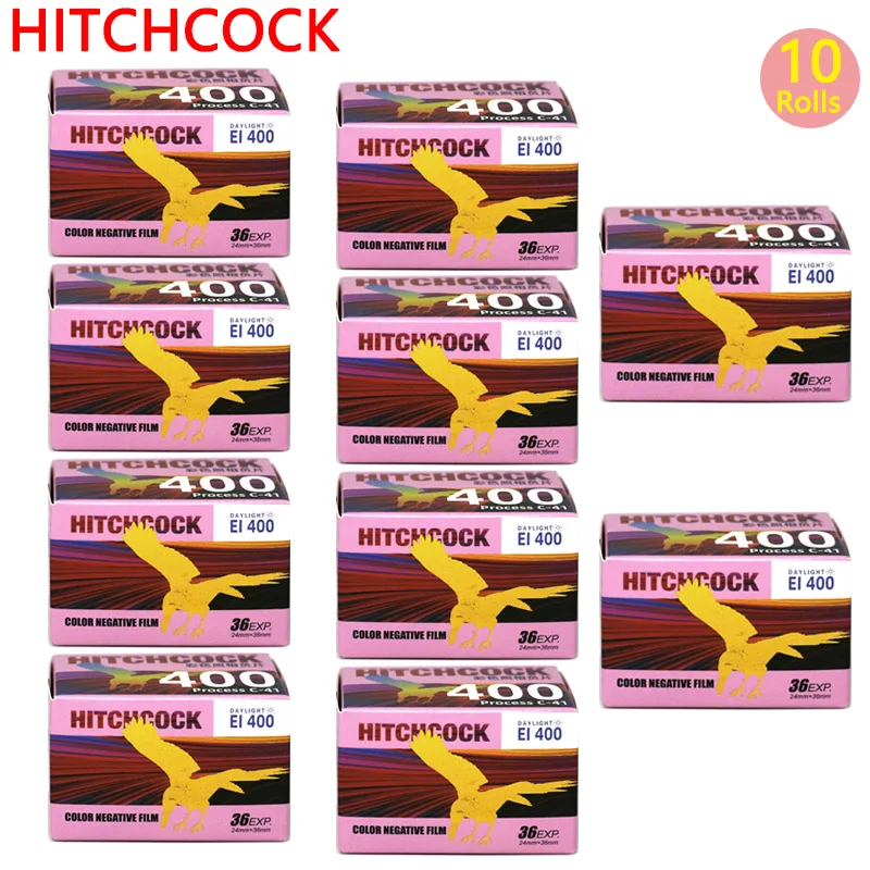 HITCHCOCK 400D Negative 135 Color Film Film 36 Sheets ECN2 Daylight 35mm Film 1-10 ROLLS For Fujifilm Kodak M35/H35/M38 Camera
﻿