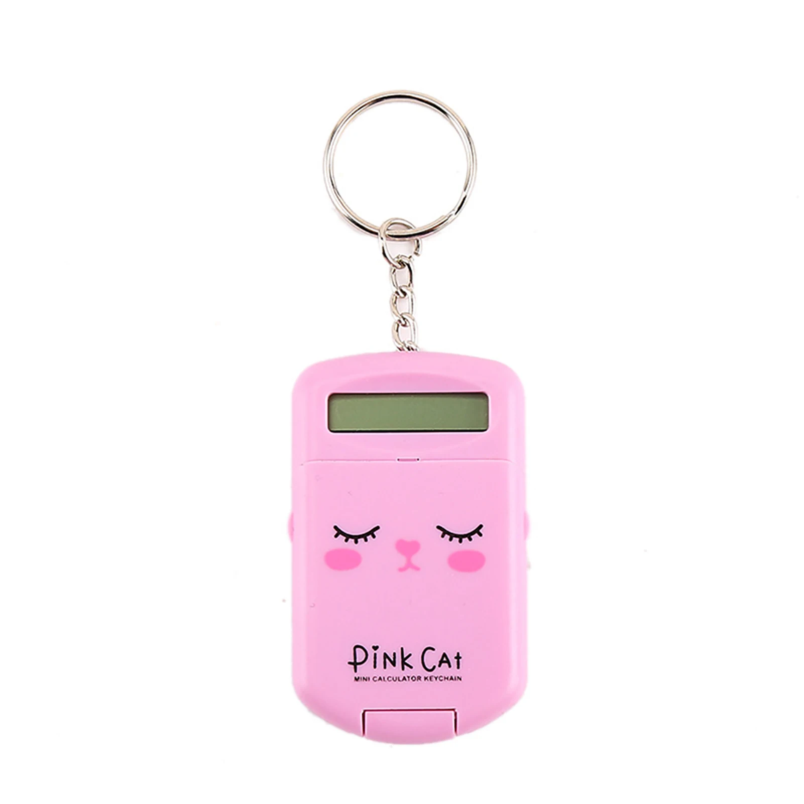 Portable Digital Calculator Kawaii Mini Calculator Pocket Display Cartoon Cute Creative Keychain Calculator Office Supplies