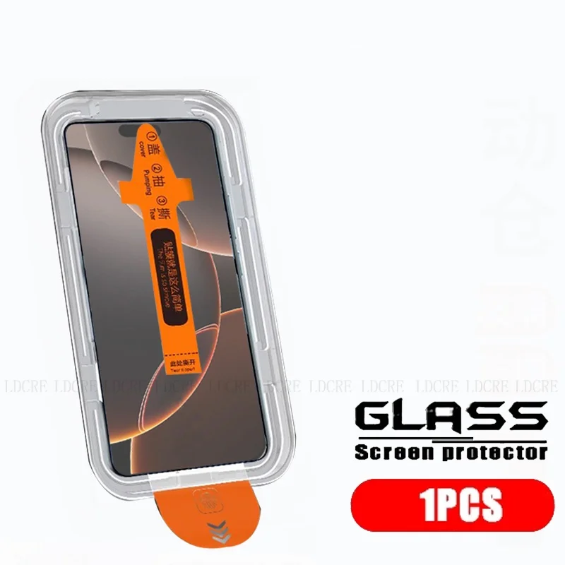 iPhone 17 Pro Max Cam iPhone 17 Pro Temperli Cam Tozsuz 9H Tam Kaplama Yapıştırıcılı Ekran Koruyucu iPhone 17 Air için 4/3/2/1 Adet