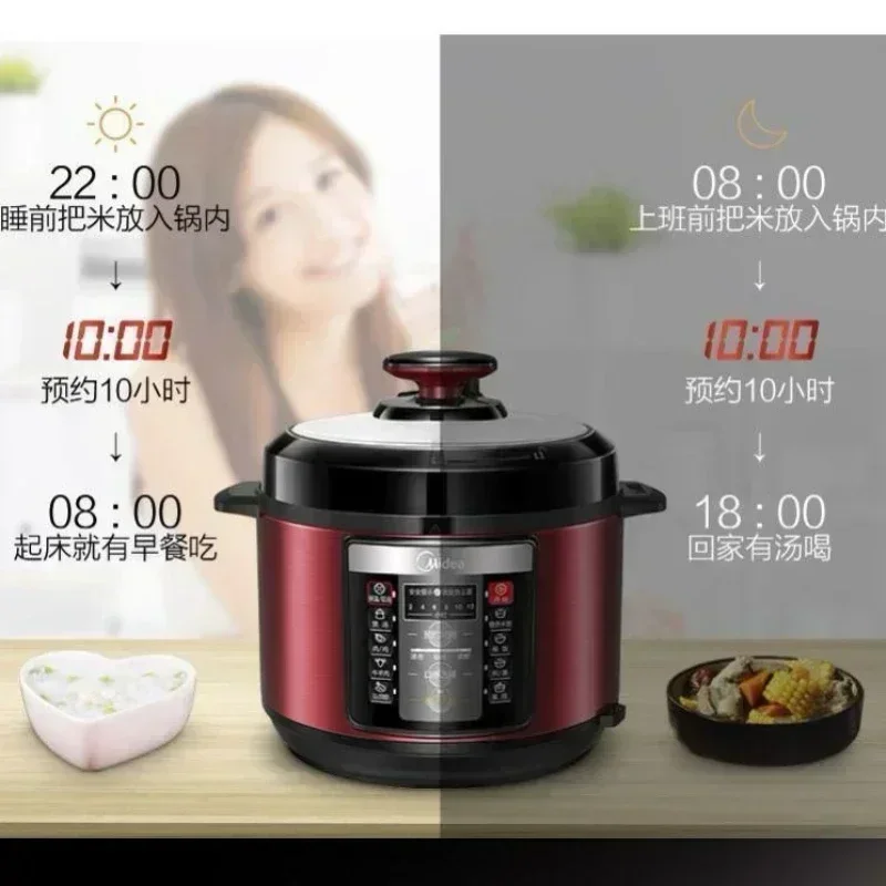 Midea Electric Kitchen Appliance Pots Cooking Pressure Cooker Multifunctional Household 5L Double-Ball Multi-function Cookware