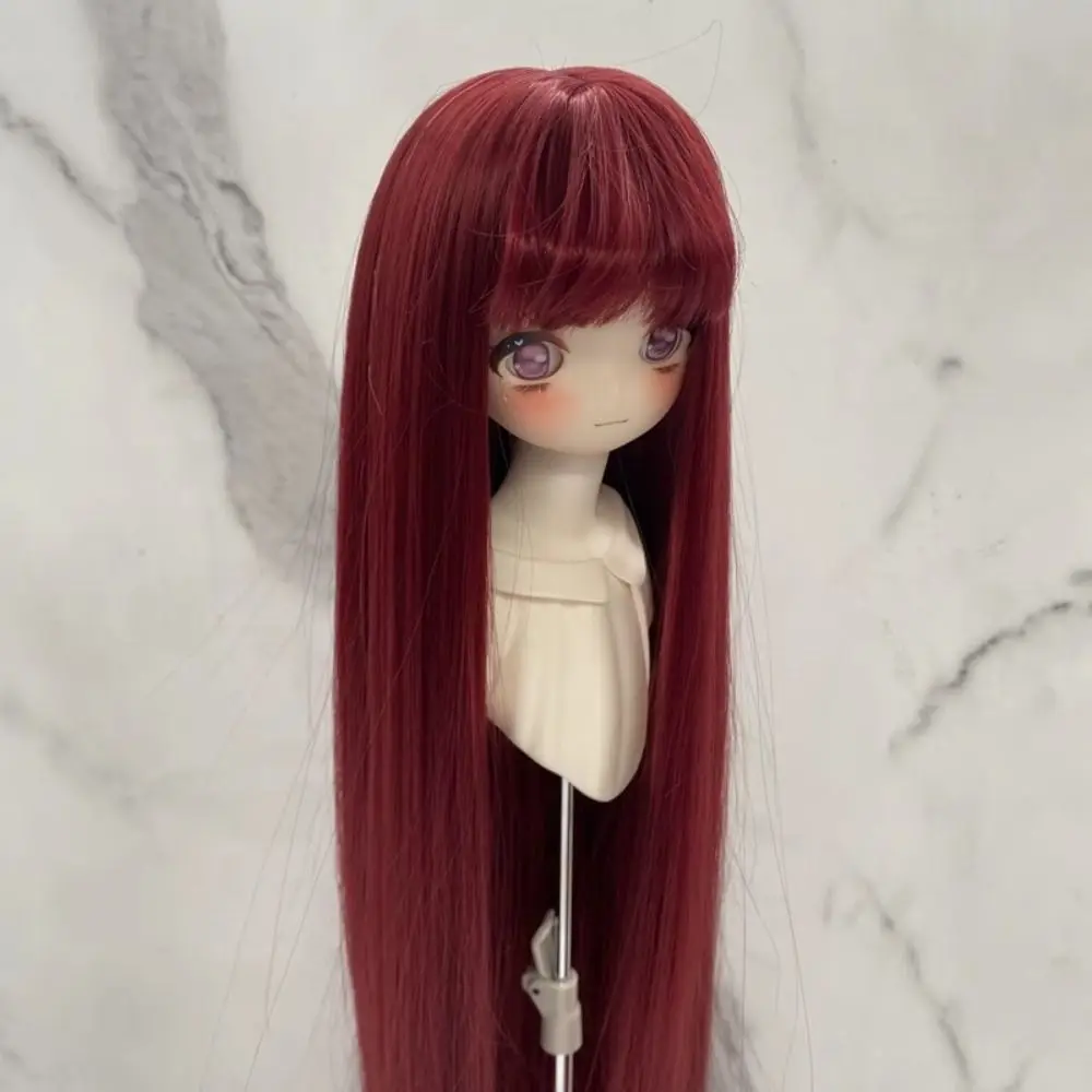 1/3 & 1/4 & 1/6 Bjd Doll Wig High Temperature Silk Long Straight BJD Doll Hair False Hair Dress Up Doll Hair Wig DIY Makeup