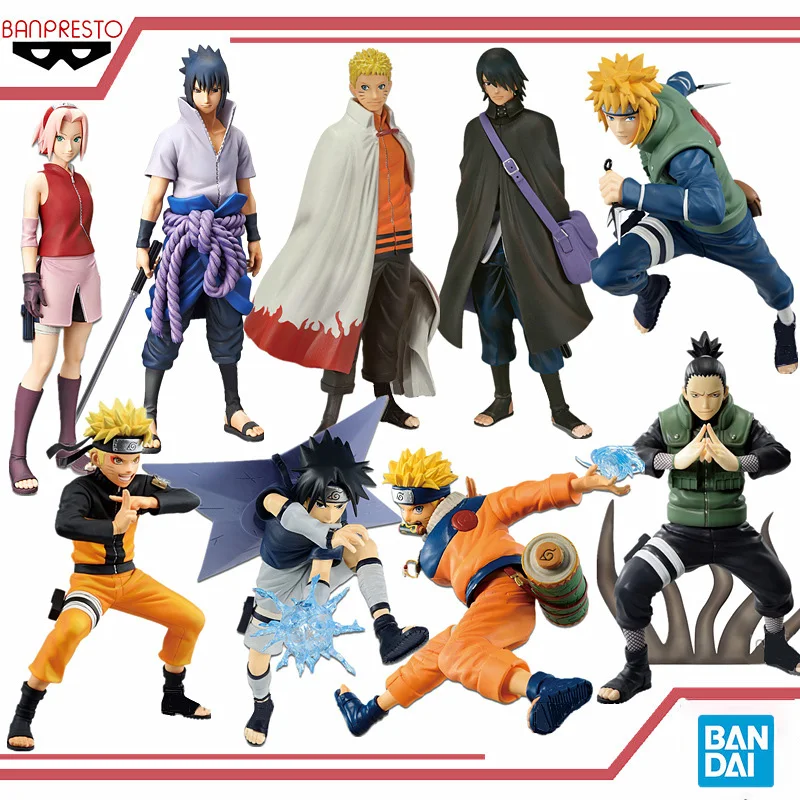 

Bandai Optical Factory Naruto Kakashi Uchiha Itachi Sasuke Naruto Shikamaru Fourth Generation Figure Anime Peripheral Ornament