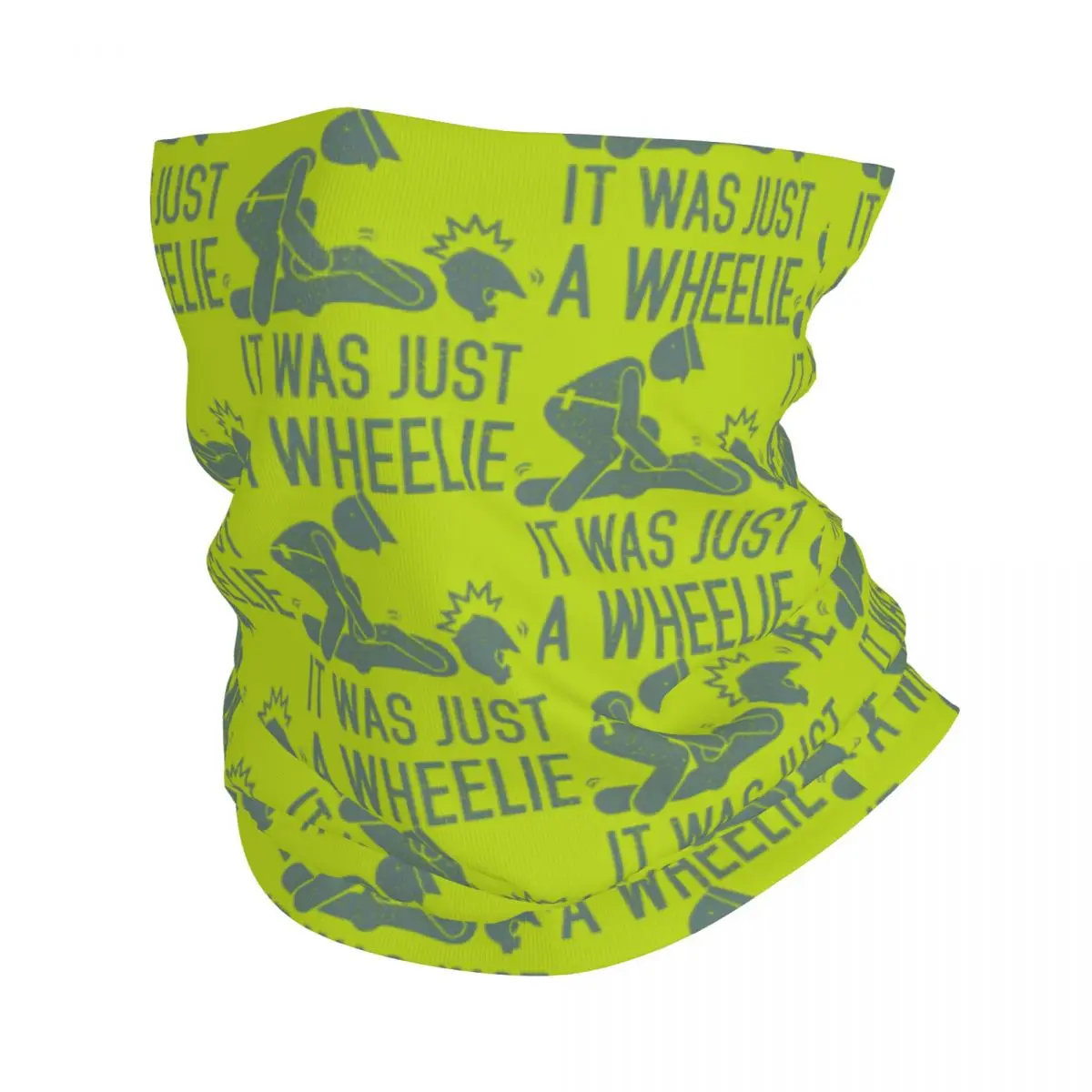 

It Was Just A Wheelie Motolife Bandana Neck Gaiter Motocross Face Mask Cycling Scarf Hiking Unisex Adult Winter