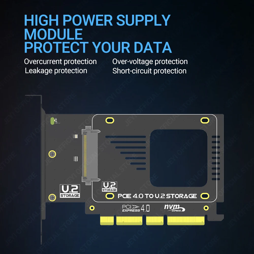 Adaptador JEYI-U.2 para PCIe 4.0, NVMe 2.5