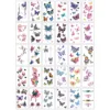 30Pcs Black and White Flower Tattoo Stickers Butterfly Rose Cartoon Small Fresh Temporary Tattoo Stickers Waterproof Cover Scar. 4