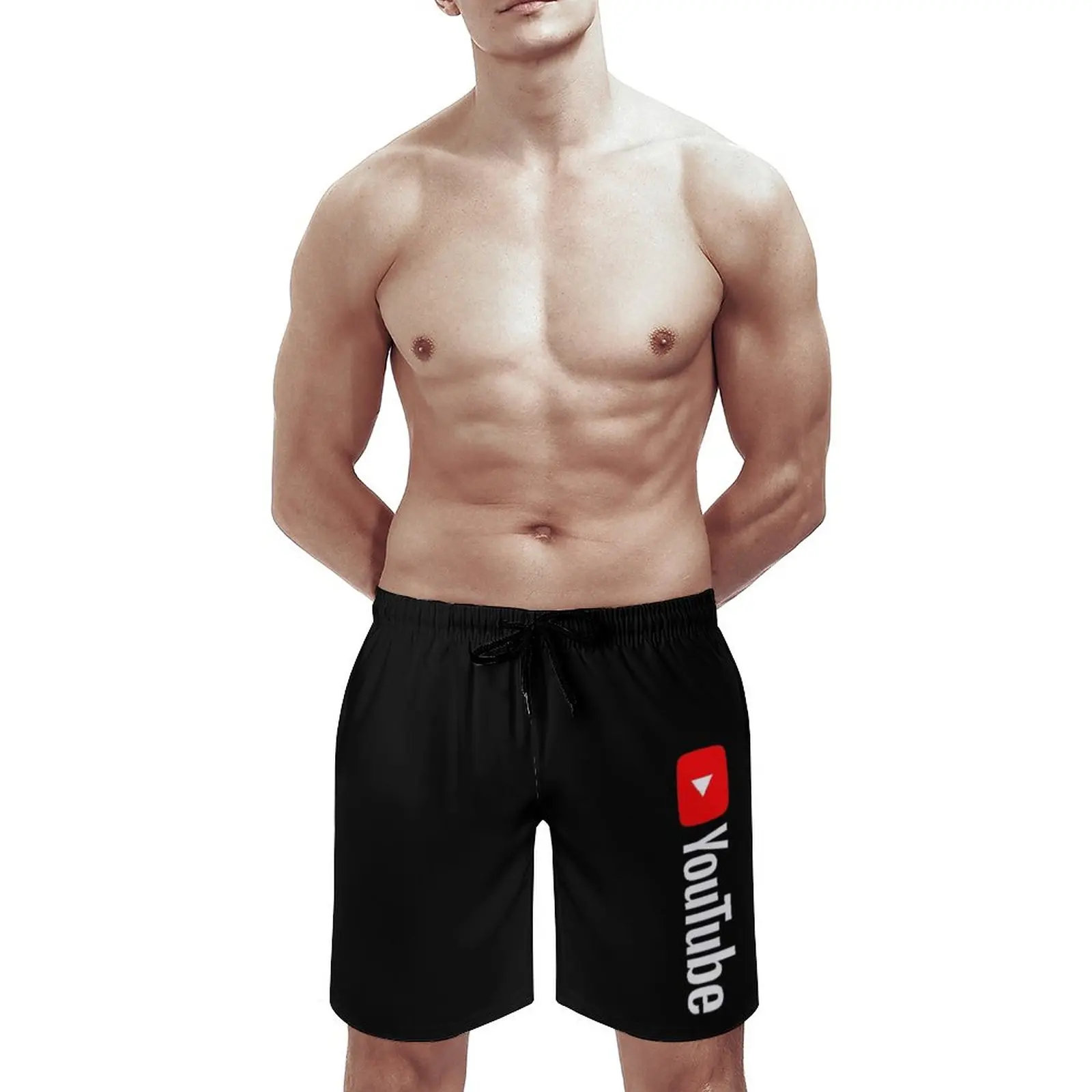 Youtube Logo Quick Dry Summer Mens Beach Board Shorts Briefs For Man Gym Pants Shorts Youtube Funny Cute Cool Tumblr Youtubers 4