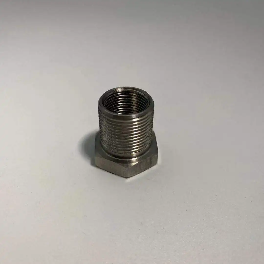 1/2x28 Male To 5/8x24 Female Thread Adapter – CNC Steel, Black Finish – For Muzzle Devices, Suppressors