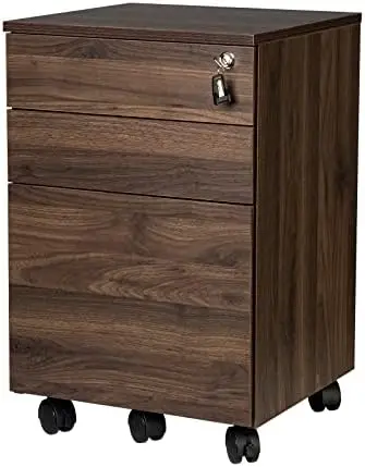 

Drawers Wood Mobile File Cabinet Fully Assembled Except Casters (Oak) Filing cabinet Cabinet Filing cabinet drawer Filing cabin