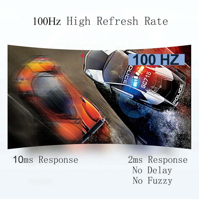 SKSE LCD 100HZ ÷,  ũ, ǻ MVA , PC HD ̹ ÷, VGA HDMI ̽, 1920*1080, 24 ġ 