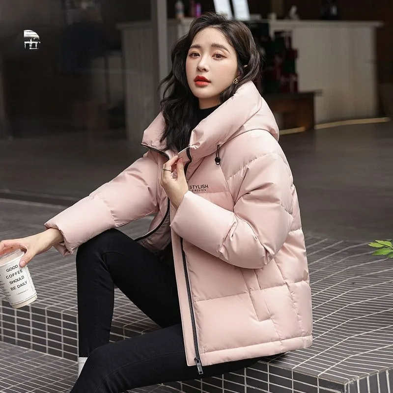 2023 New Women Down Jacket Winter Coat Female Short Parkas Loose Given To Philandering Outwear Hooded Leisure Time Overcoat