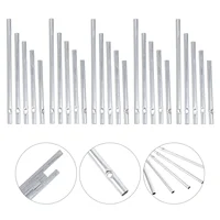 25/30Pcs Different Length Wind Chime Tubes Set Silver Tone Empty Wind Chime Making Kit For Home Decoration DIY Wind Chime Tubes 1