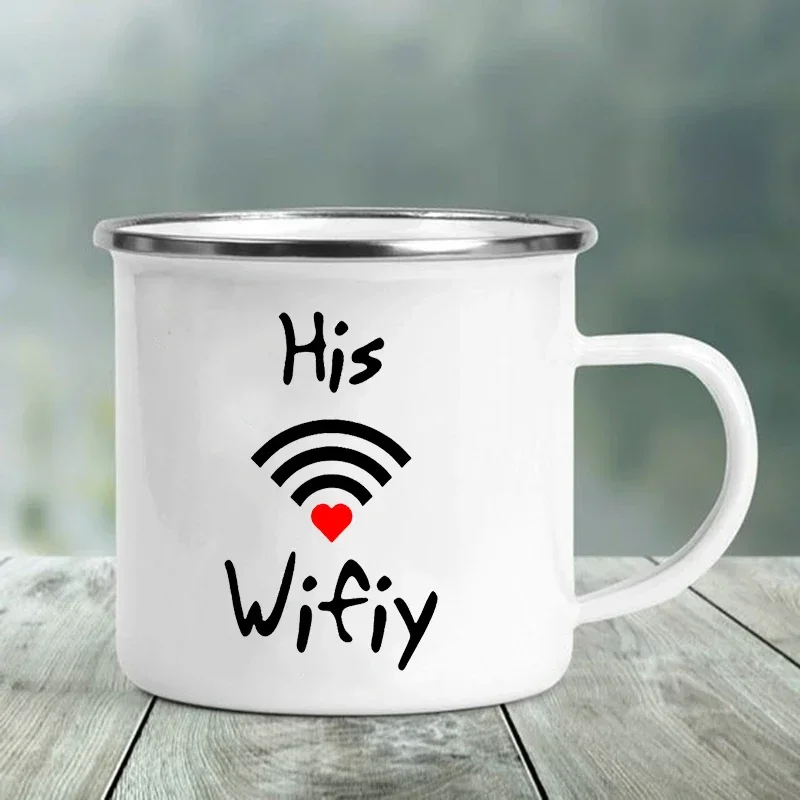 His & Her Huby Wifiy Coffee Mug Set - طقم أكواب قه...
