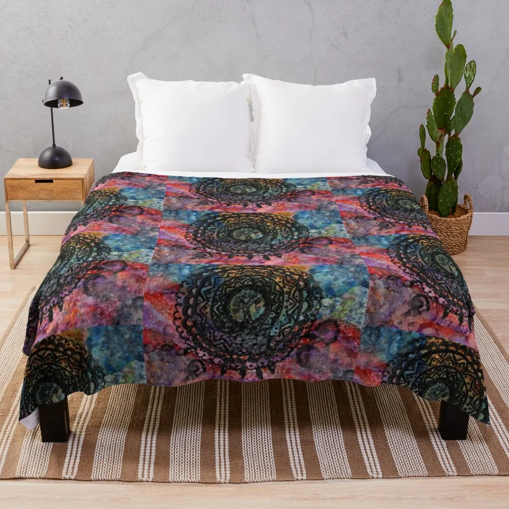 

Bohemian Mandala Throw Blanket Warm Blanket Decorative Blankets fluffy blanket Loose Blanket
